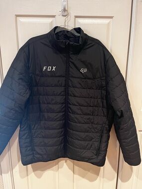 Fox Racing Men’s Black Insulated Puffer Jacket | Size XXL